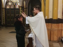 Błogosławieństwo nowej Margaretki modlącej się w intencji ks. Krystiana, 07.10.2022